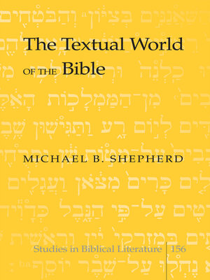 cover image of The Textual World of the Bible